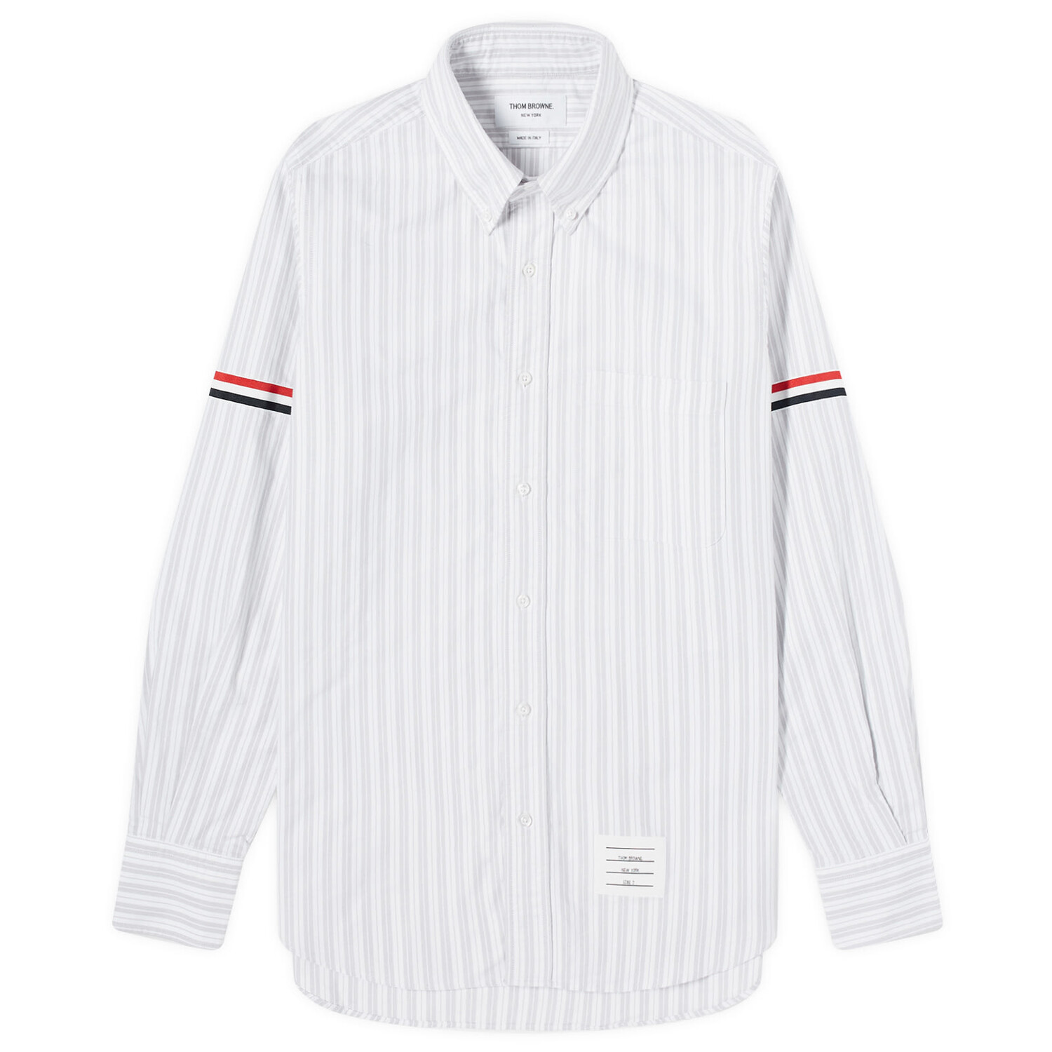

Рубашка Thom Browne Striped Oxford Shirt, цвет Medium Grey