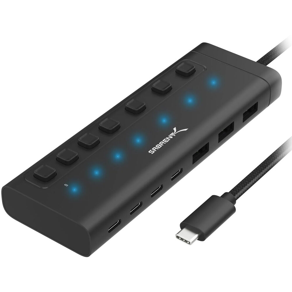 

Док-станция Sabrent 7-Port USB-C 48W Powered Hub HB-3A4C
