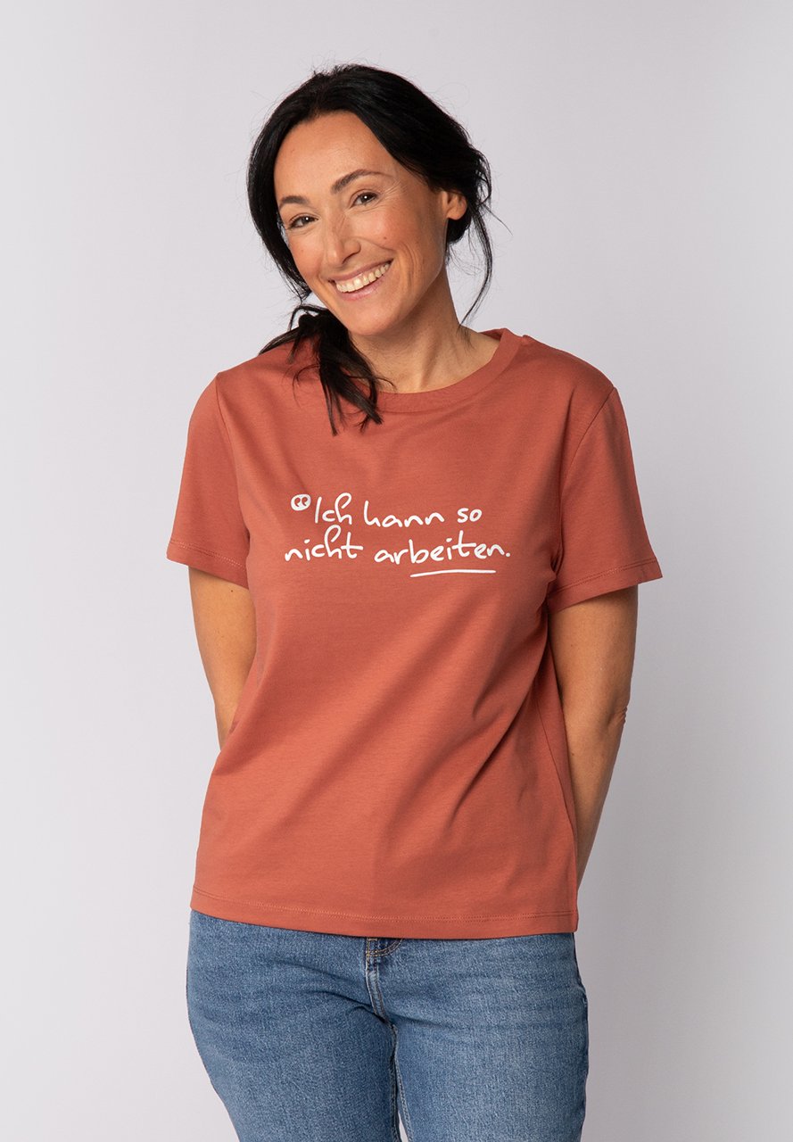 

Футболка watapparel ICH KANN SO NICHT ARBEITEN, Heritage Brown/Brown, Коричневый, Футболка watapparel ICH KANN SO NICHT ARBEITEN, Heritage Brown/Brown