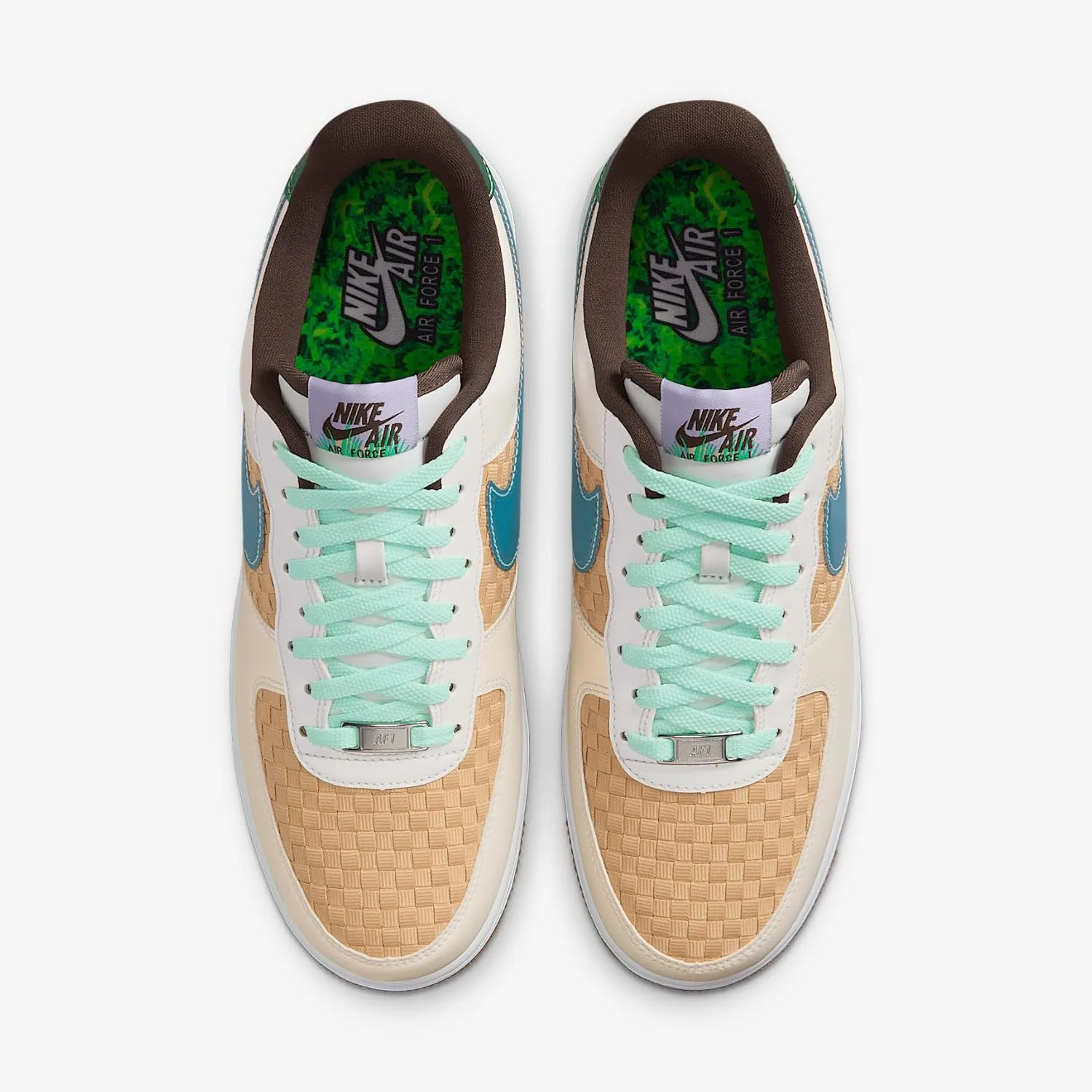 Мужские кроссовки Nike Air Force 1 Retro, белый/синий — фото 4