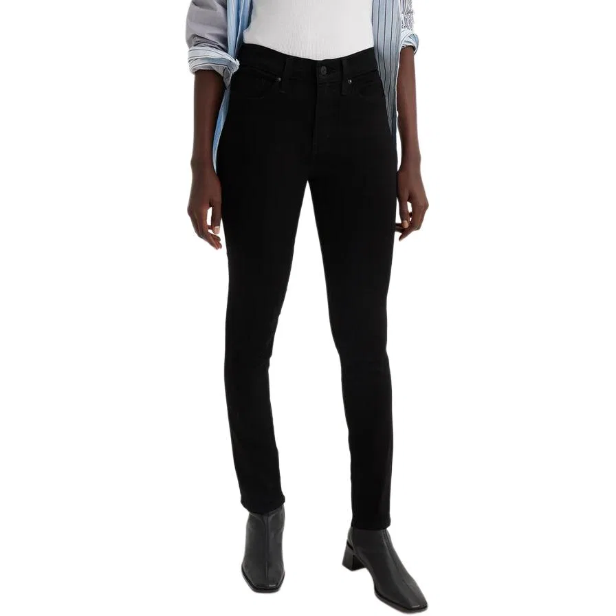 Джинсы slim fit Levis черные — фото 3