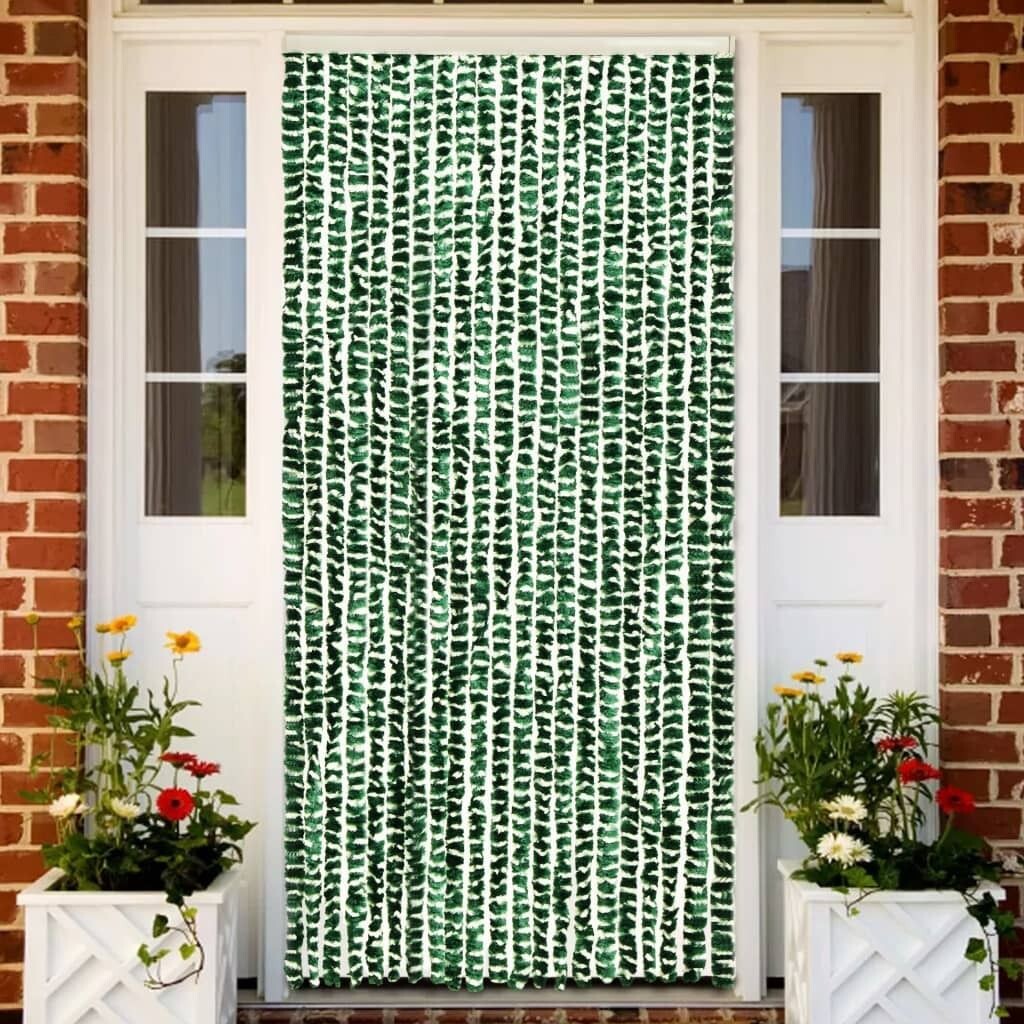 

Штора москитная коричнево-белая 100х220 см синель DKD HOME DECOR