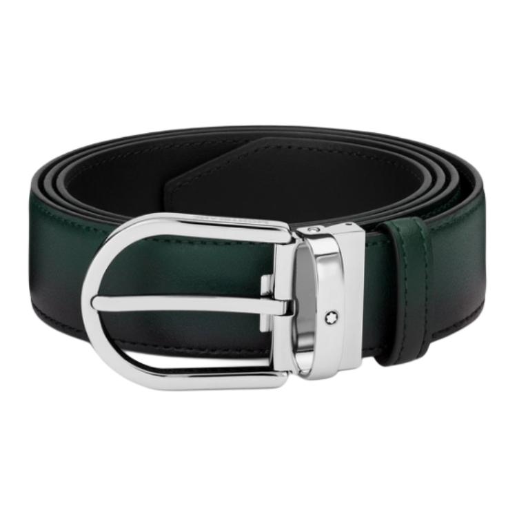 

Кожаный ремень Horseshoe MONTBLANC, зеленый