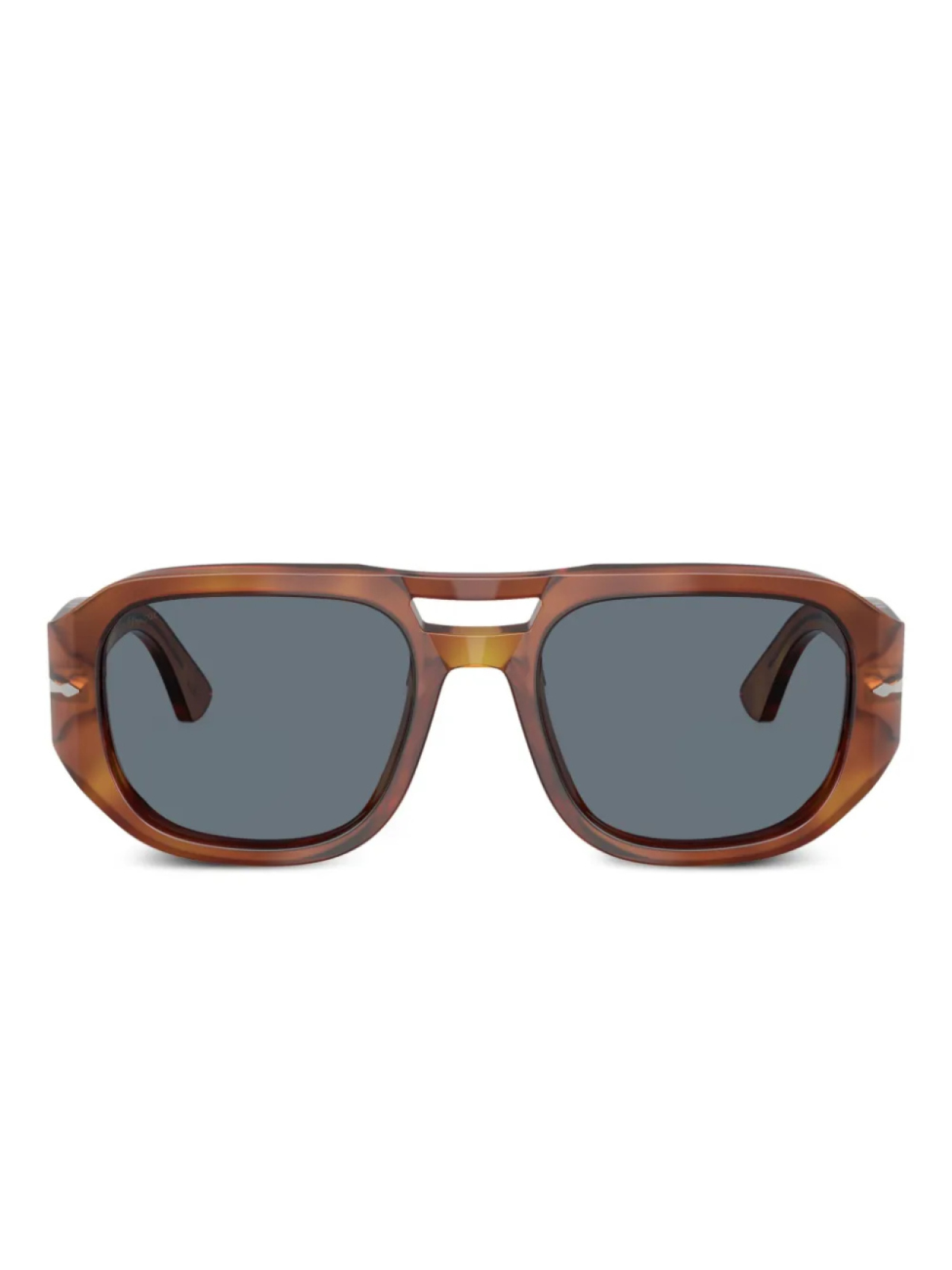

Persol солнцезащитные очки в квадратной оправе, коричневый