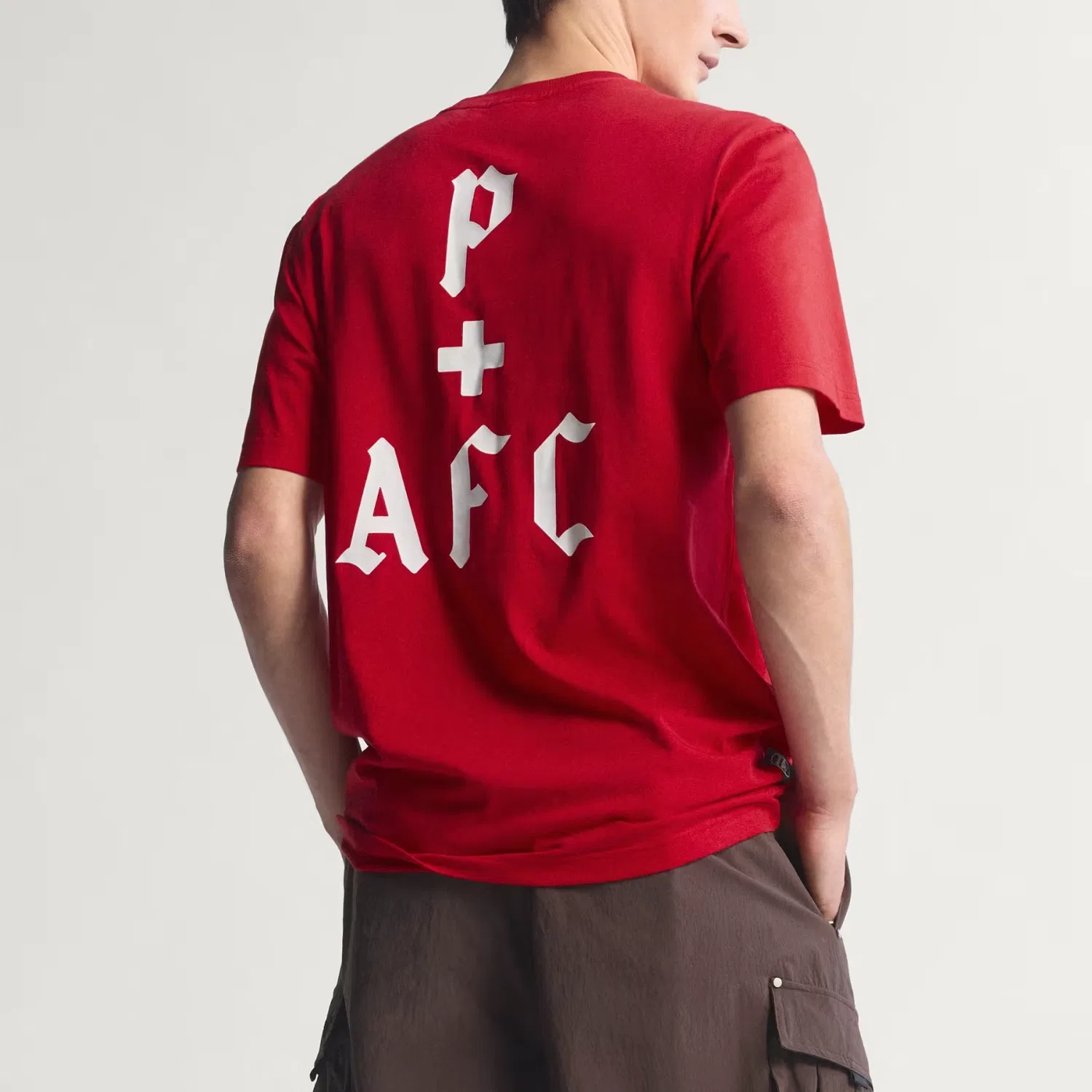 Футболка x PLACES+FACES X Arsenal мужская lustrous scarlet Adidas Originals — фото 4