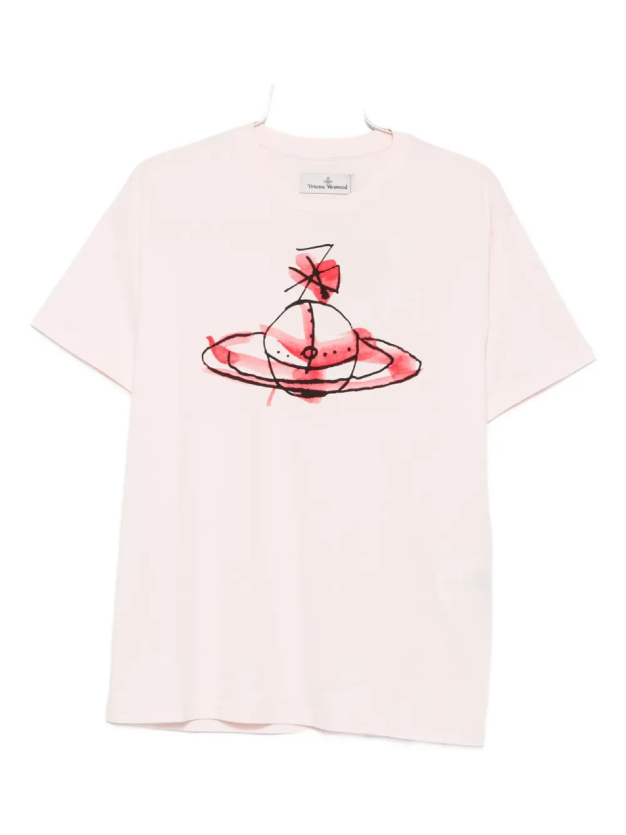 

Футболка Vivienne Westwood из органического хлопка с принтом «круг», розовый