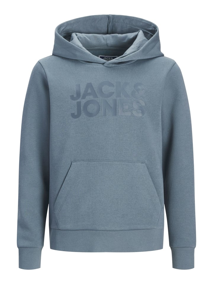

JACK & JONES Junior Толстовка с капюшоном JJECORP LOGO SWEAT HOOD JNR в цвете «синий мираж»