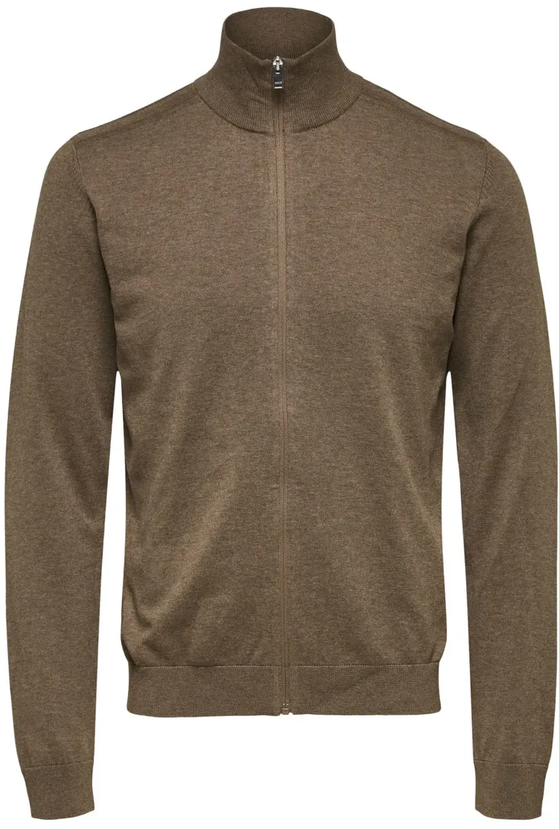

Кардиган SELECTED HOMME "SLHBERG FULL ZIP CARDIGAN NOOS", бежевый