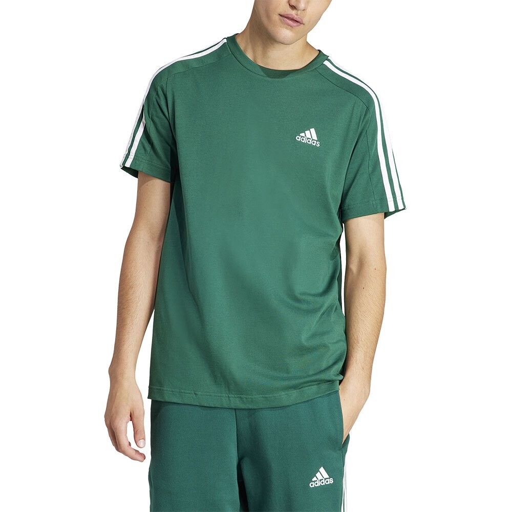

Футболка adidas Essentials Single Jersey 3 Stripes, зеленый