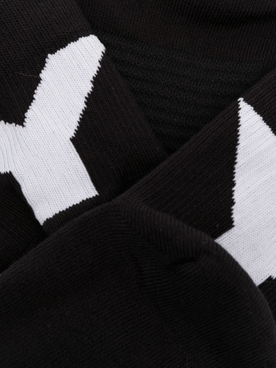 

Y-3 носки вязки интарсия с логотипом, черный