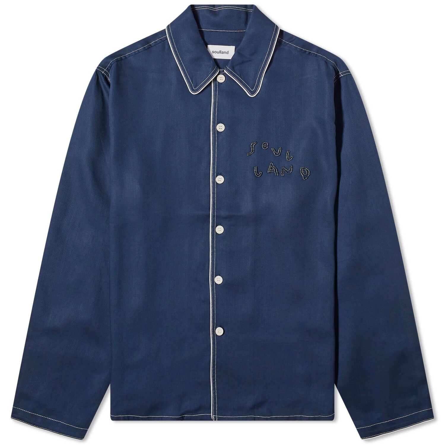 

Рубашка Soulland Tyra Overshirt, темно-синий