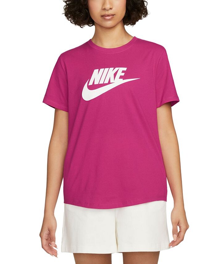 

Женская футболка с логотипом Essentials Sportswear Nike, красный