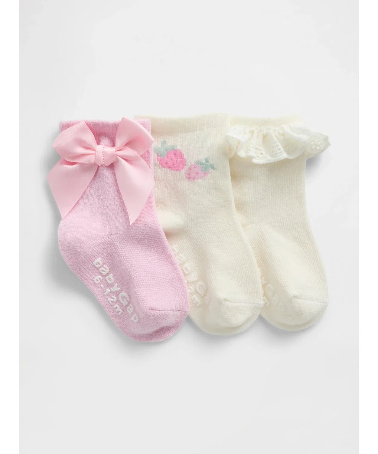 Носки детские 3 пары набор Organic Cotton Gap мультиколор
