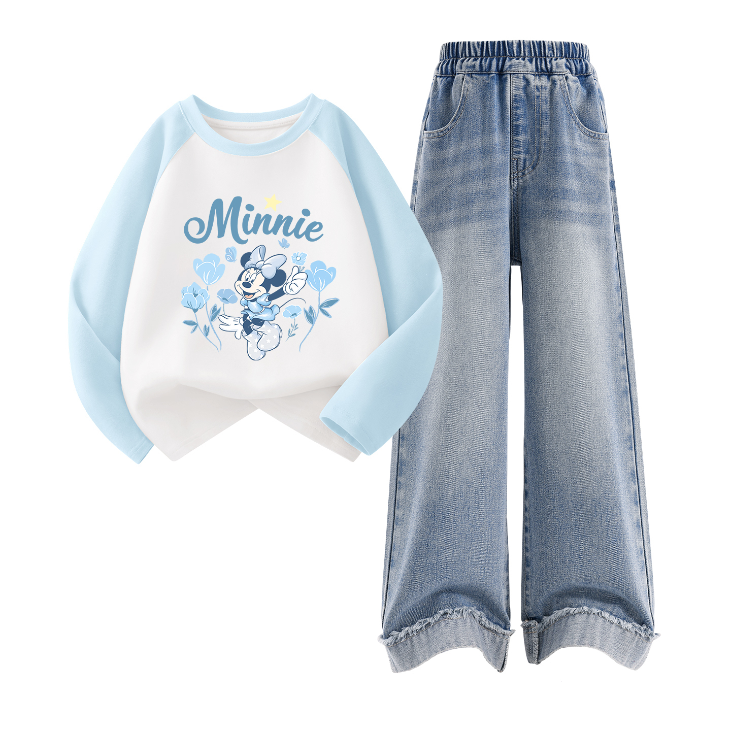 

Детская повседневная спортивная одежда Disney, светло-голубой