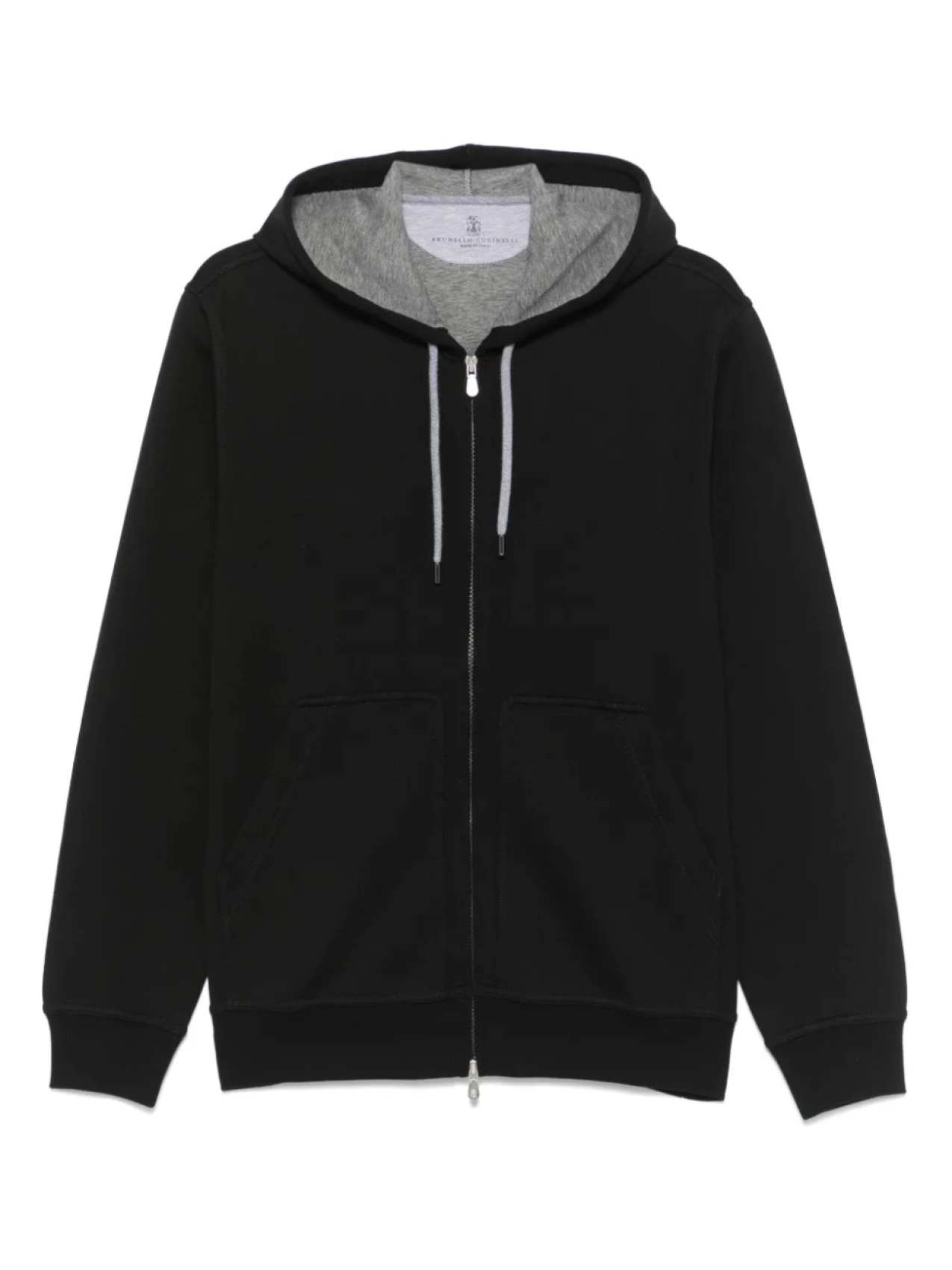 

Brunello Cucinelli худи на молнии, черный