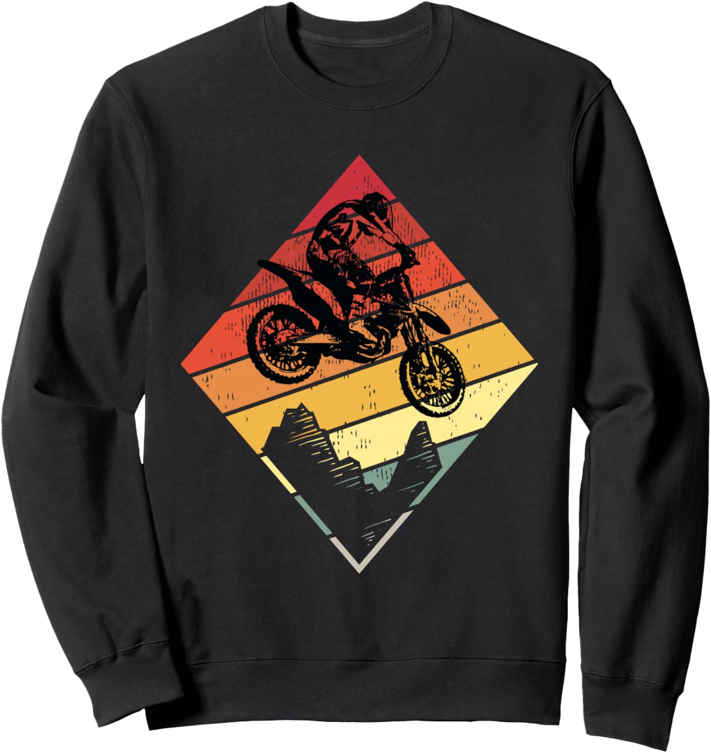 

Винтажная толстовка для мотоциклиста, занимающегося мотокроссом и эндуро Retro Supercross Biker Gift Ideas, черный