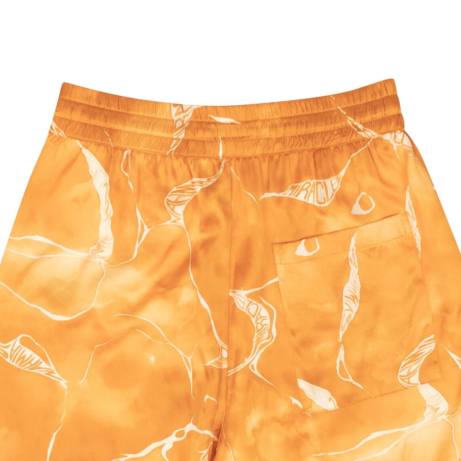 

Шелковые шорты Orange Miracle Tie Dye Nahmias, оранжевый