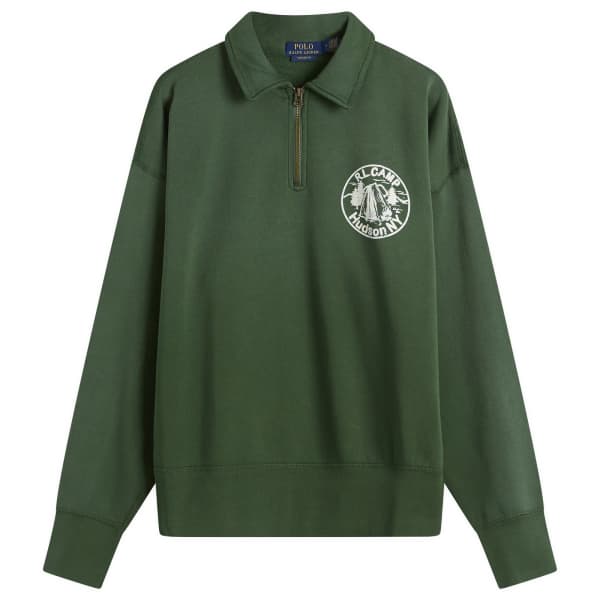 

Толстовка Camp с застежкой-молнией на половину длины Polo Ralph Lauren, Grass Green