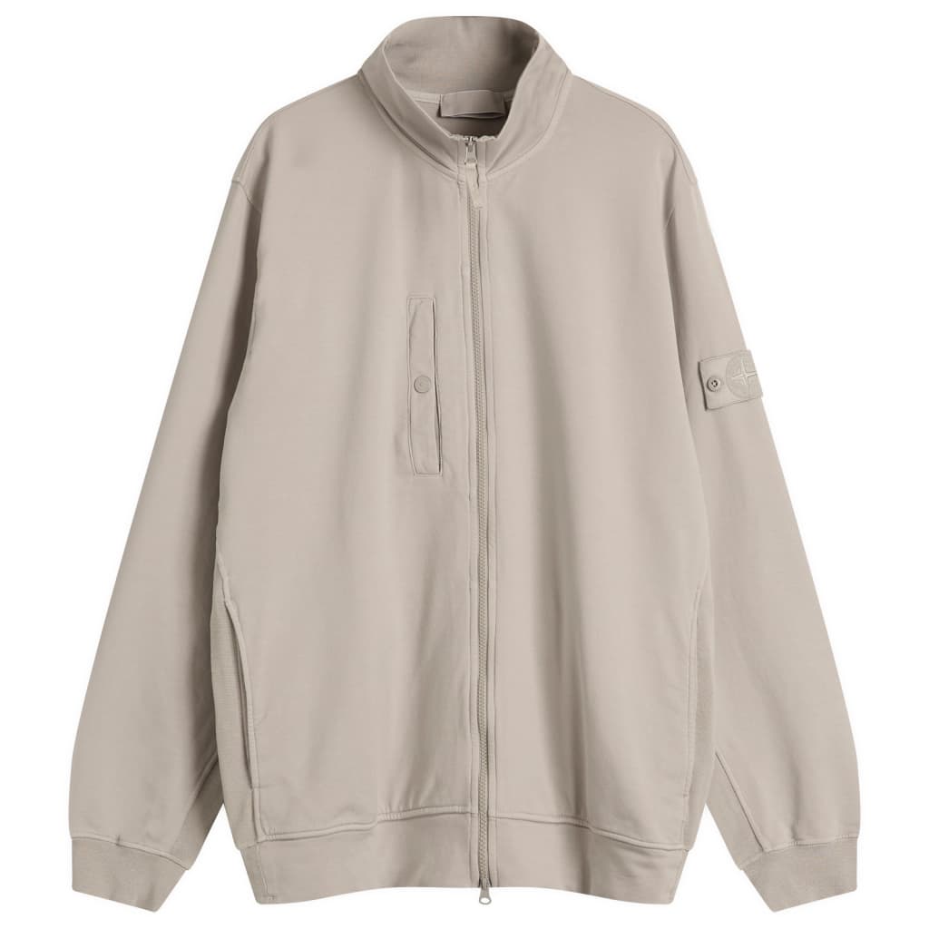 

Призрачный худи на молнии Stone Island, цвет dust