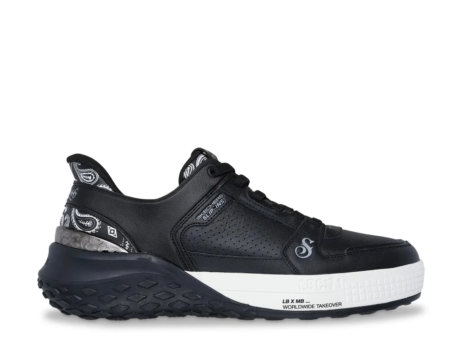 Кроссовки Skechers Hands Free: Snoop Dogg Sizzle Snoop Sizzle Toke Slip-On Sneaker — мужские, черные — фото 3