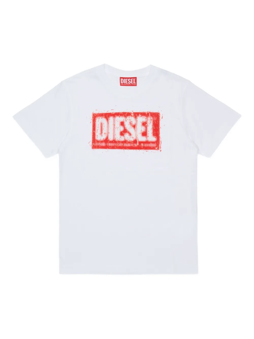 

Футболка Tadjustq10 с логотипом Diesel Kids, белый