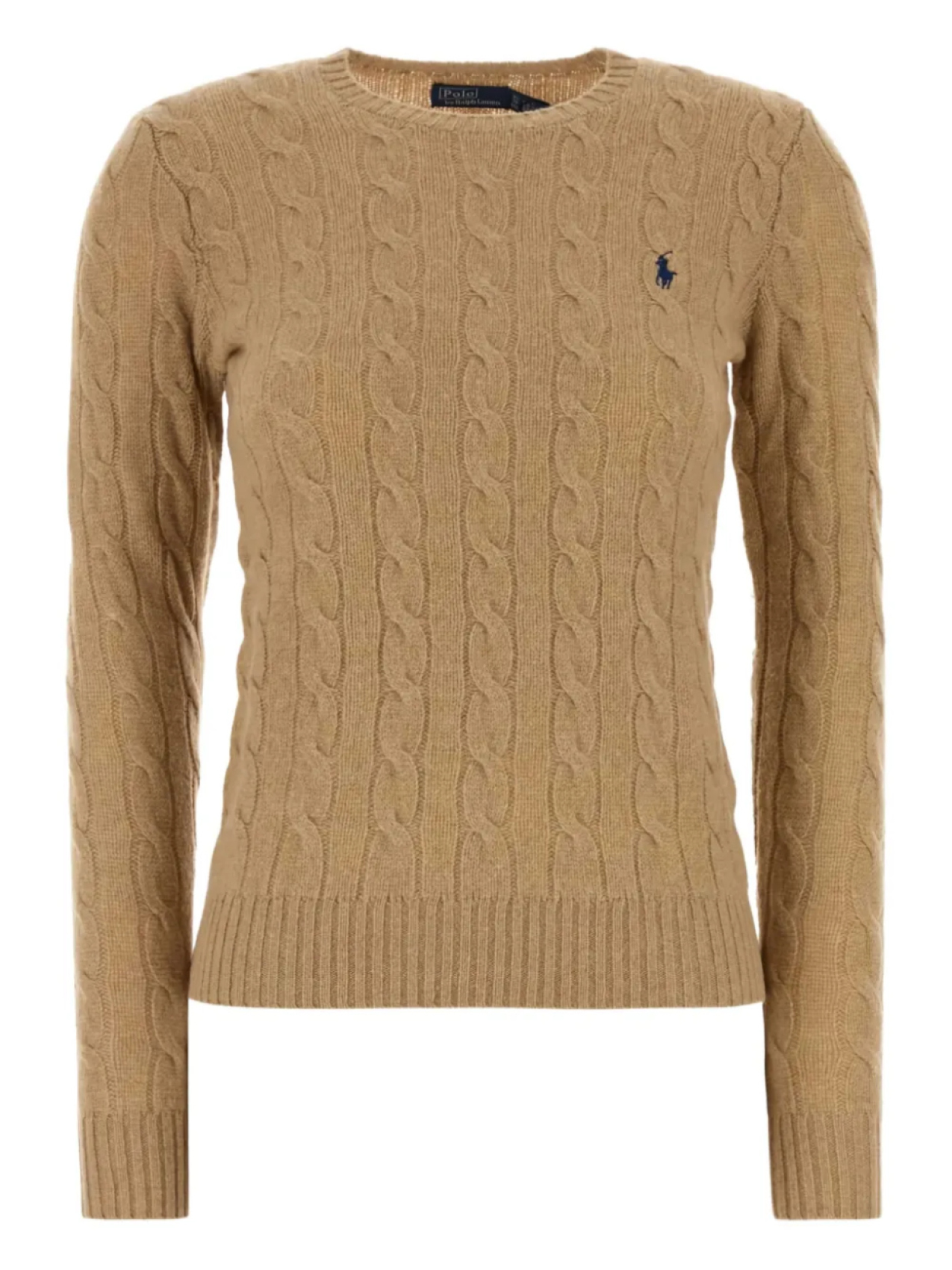 

Свитер Джулианны с косичной вязкой Polo Ralph Lauren, коричневый