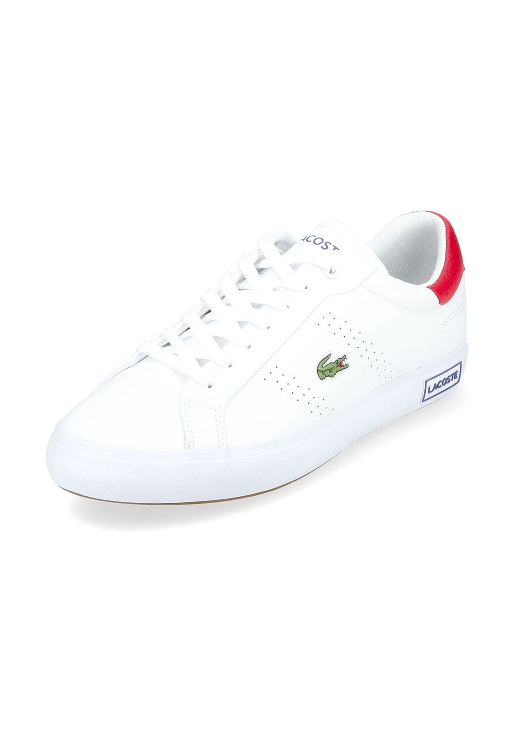 

Кожаные/текстильные кроссовки LACOSTE, красный