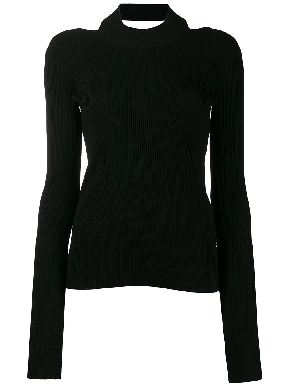 

Джемпер с открытой спиной Helmut Lang, черный