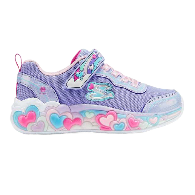 Skechers Kids Низкие кроссовки для девочек SKECHERS, фиолетовые, для детей от 3 до 7 лет — фото 2