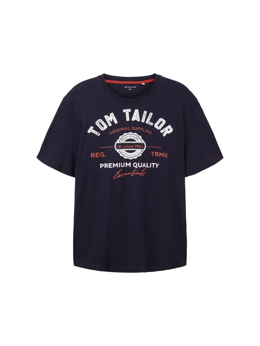 

Классическая футболка TOM TAILOR Men + Shirt, темно-синий
