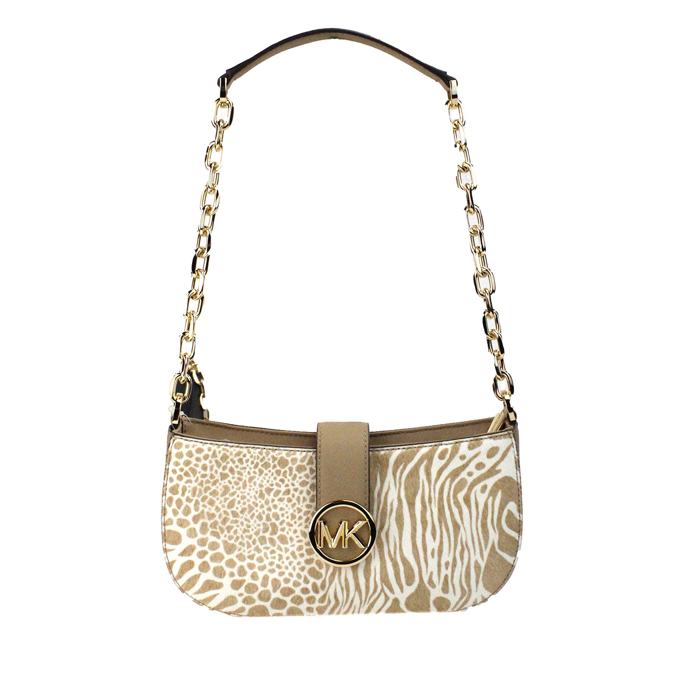 

Сумочка-кошелек Carmen Small Camel Haircalf Pouchette через плечо Michael Kors