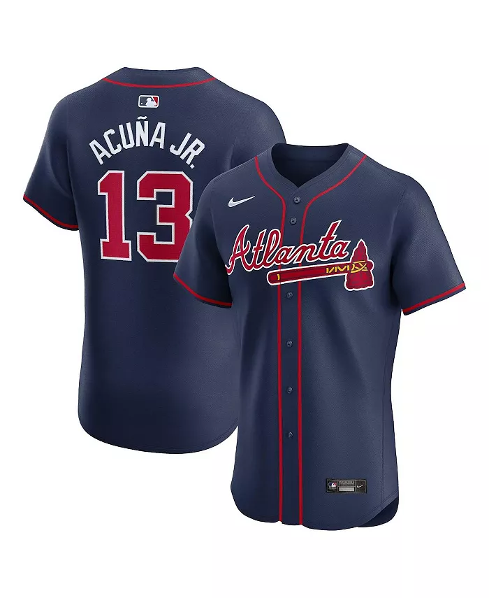 

Мужская альтернативная элитная джерси игрока Ronald Acuna Jr. Atlanta Braves Nike, синий