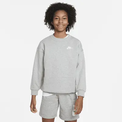 

Толстовка Nike Sportswear Club Fleece, серый/белый