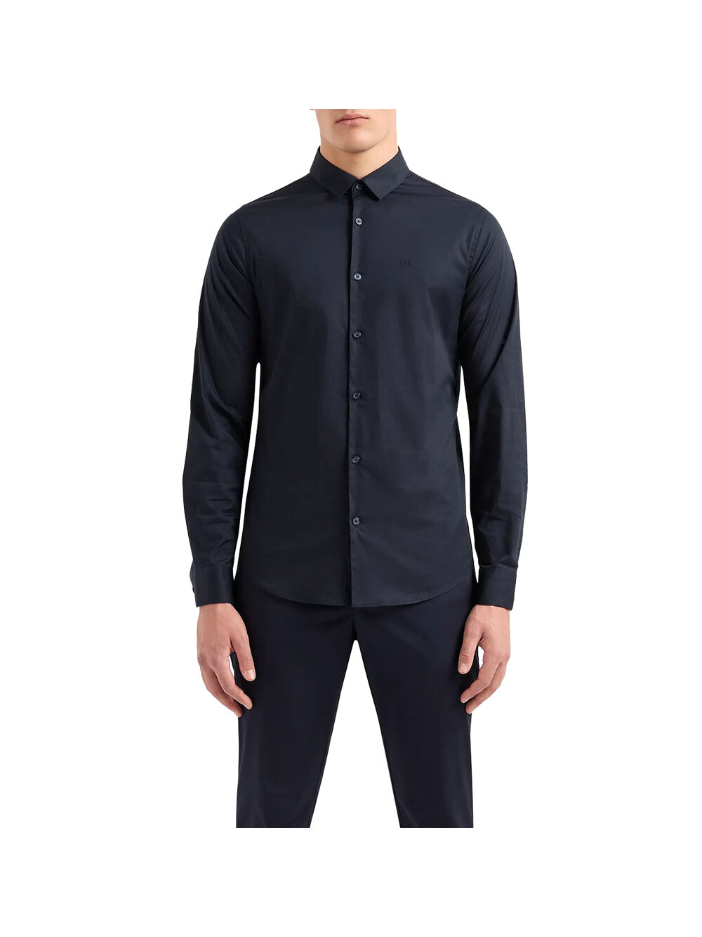 

Синяя мужская рубашка Armani Exchange