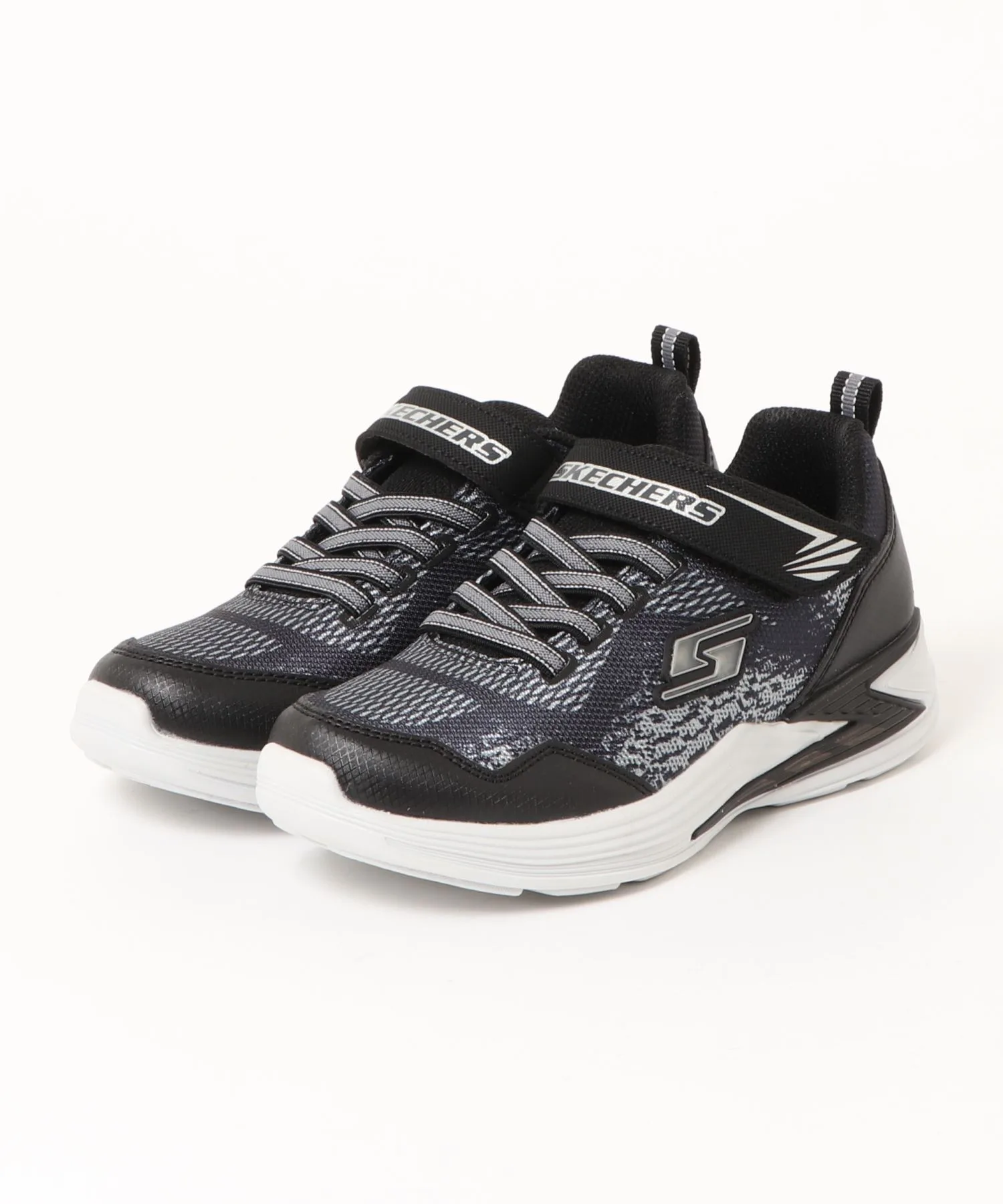 Детские кроссовки SKECHERS ERUPTERS III - DERLO чёрно-серебристые