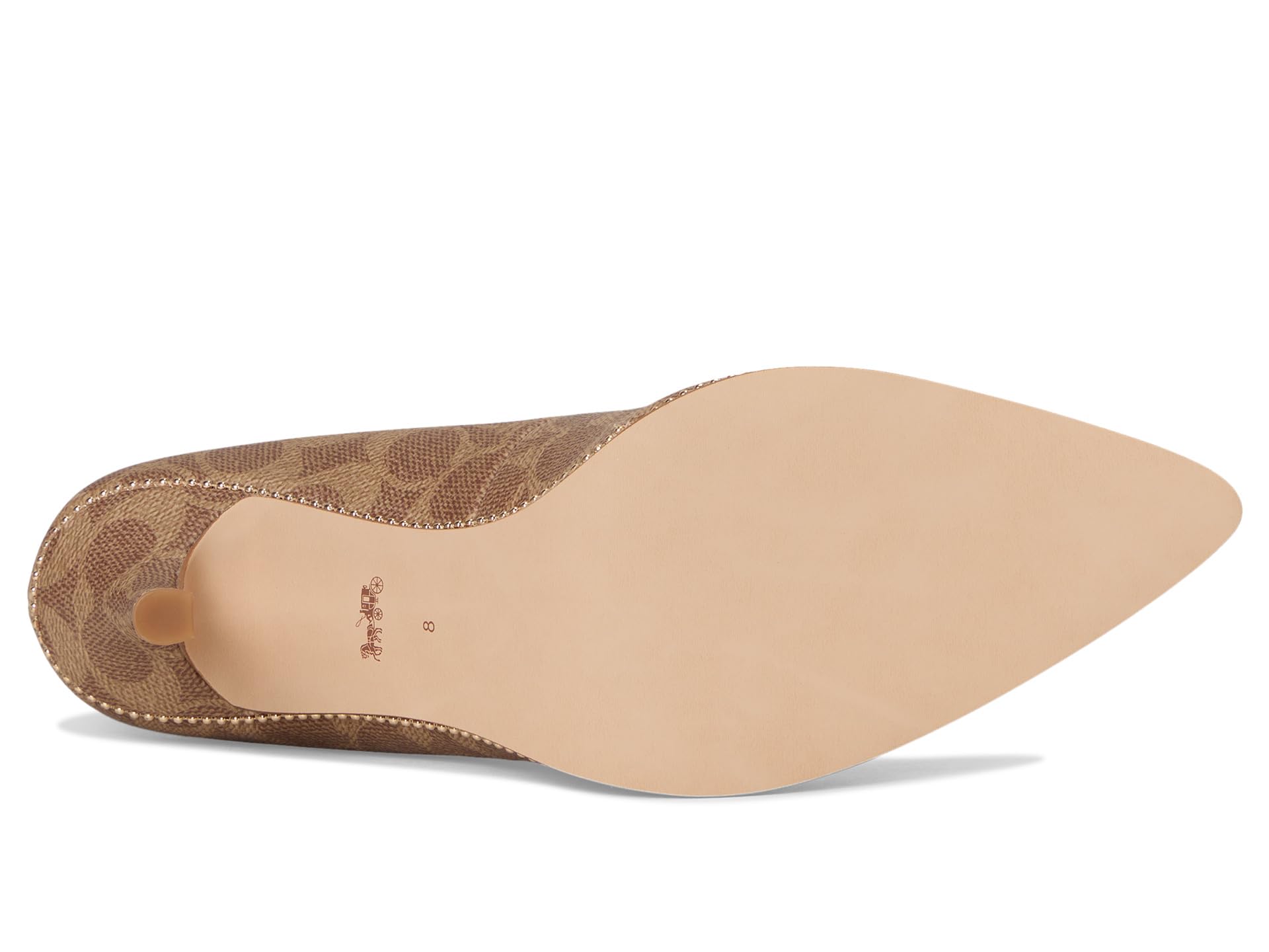 Туфли COACH Samantha Signature Coated Canvas Pumps, желто-коричневый — фото 3