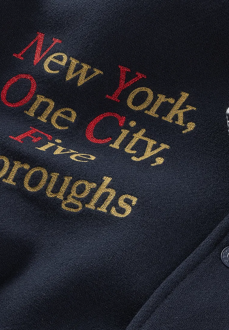 Куртка, с нашивками, Tommy Jeans Tommy Hilfiger, темно-синий — фото 4