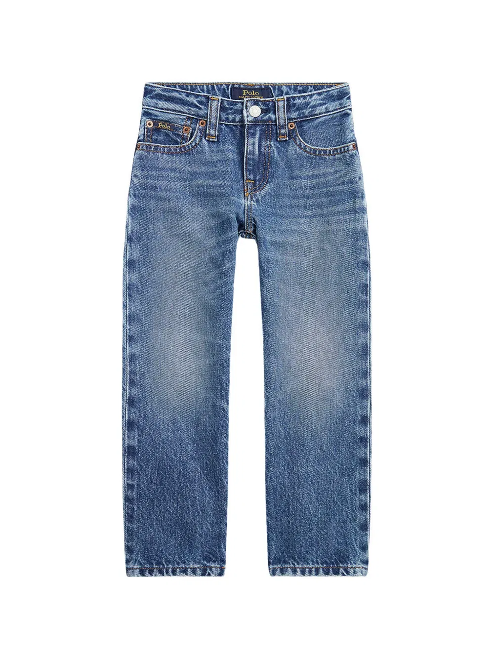 Джинсы прямого кроя Polo Ralph Lauren Kids, синий