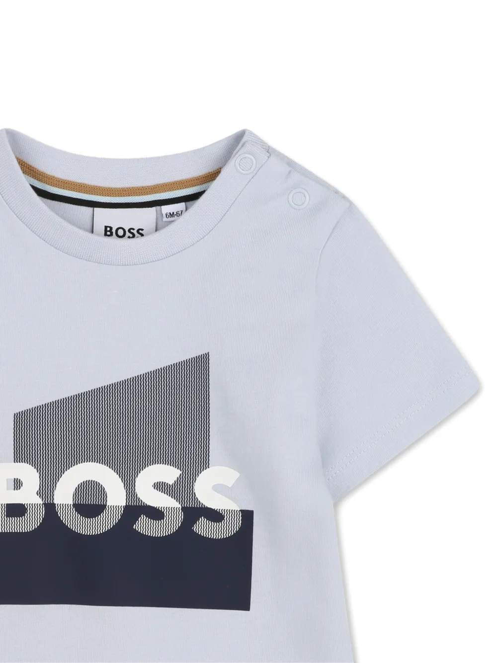 Футболка с короткими рукавами и графичным принтом Boss Kidswear, синий — фото 3