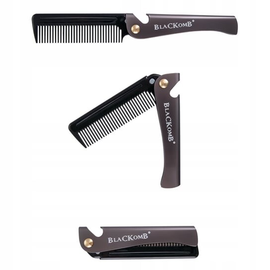 

Выдвижная металлическая расческа для волос BlaCComb с открывашкой, Poniks