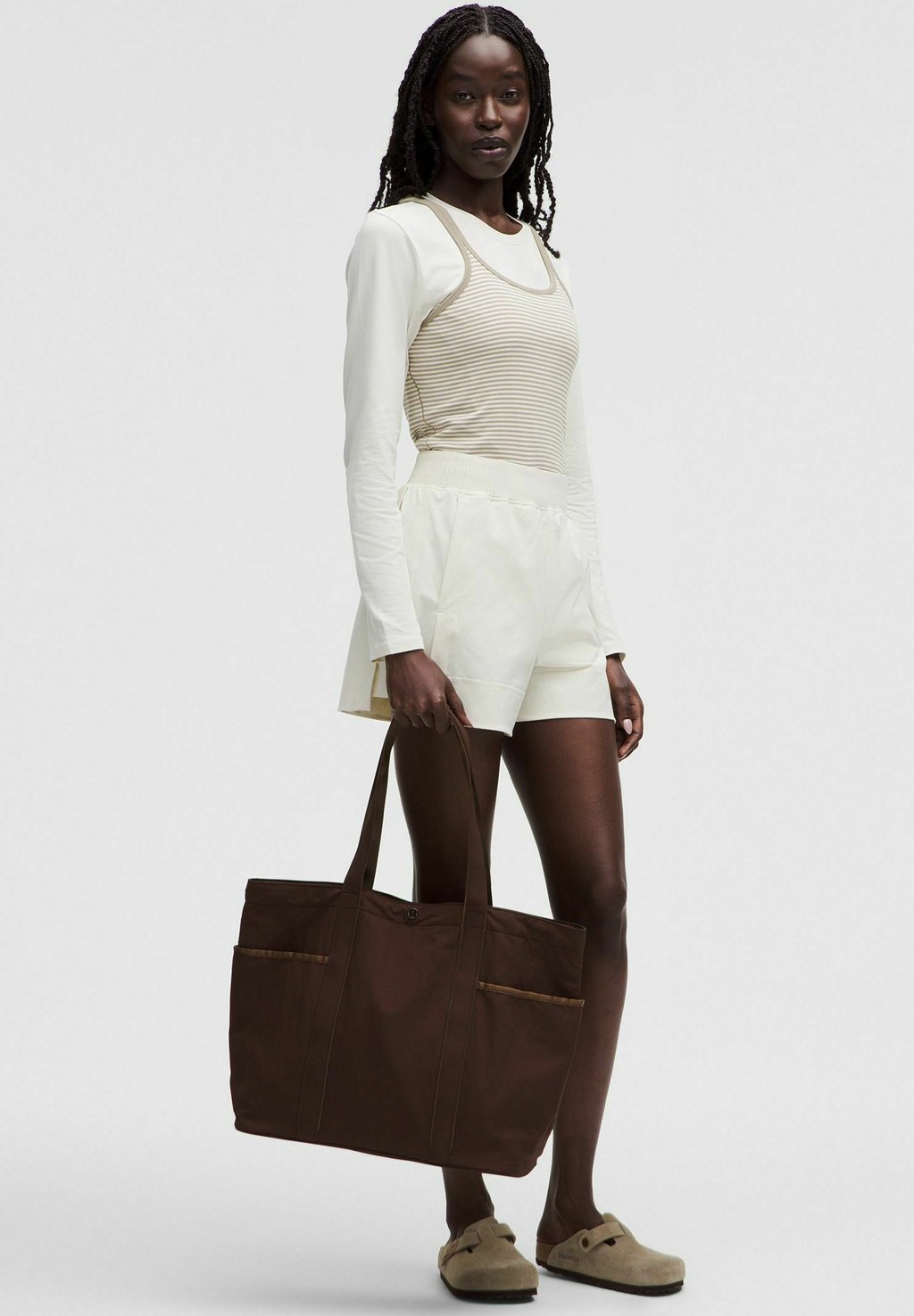 

Сумка-тоут Daily Multi-Pocket Tote lululemon, коричневый