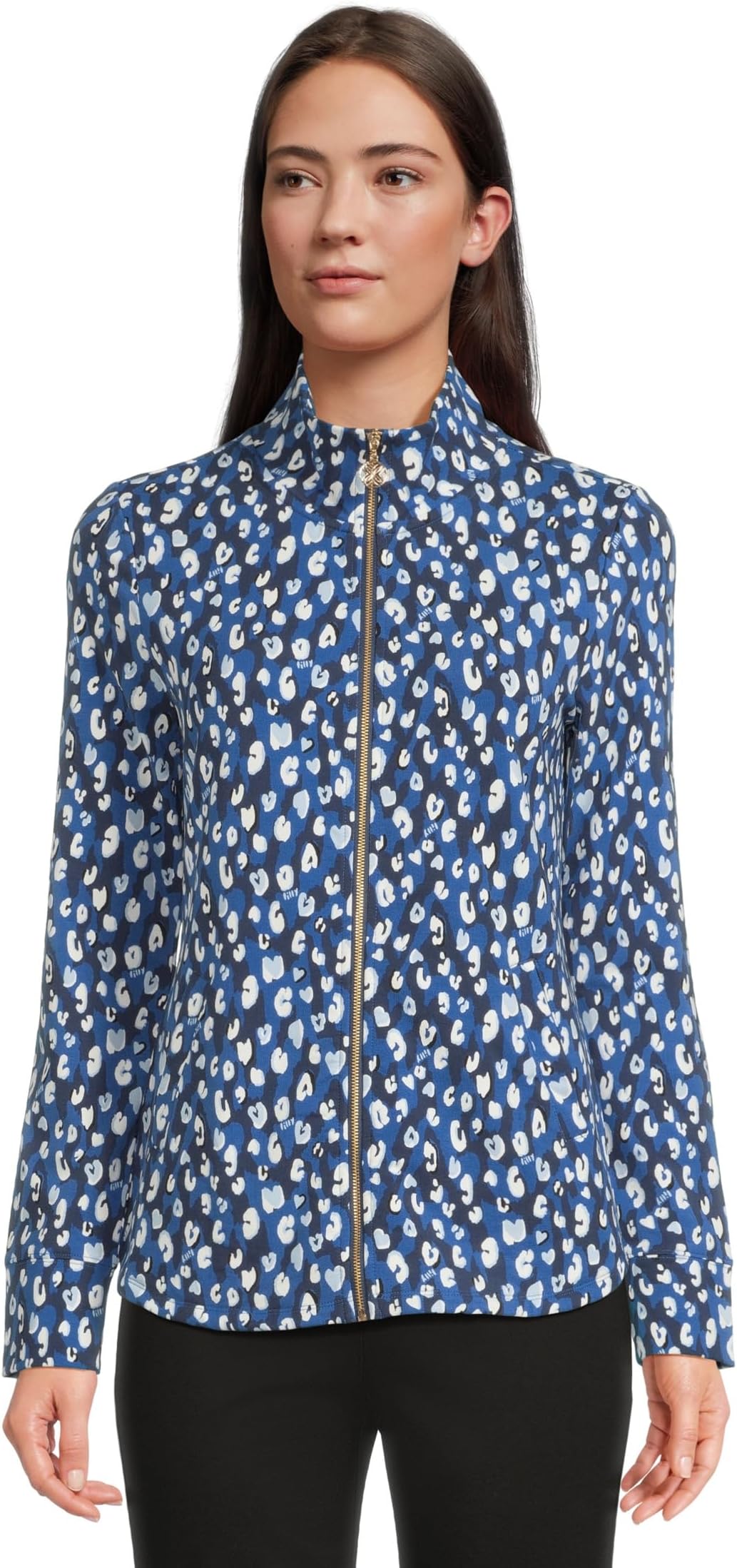 

Толстовка Lilly Pulitzer Leona Upf 50+ Zip-Up, цвет Starlight Navy Youre An Animal