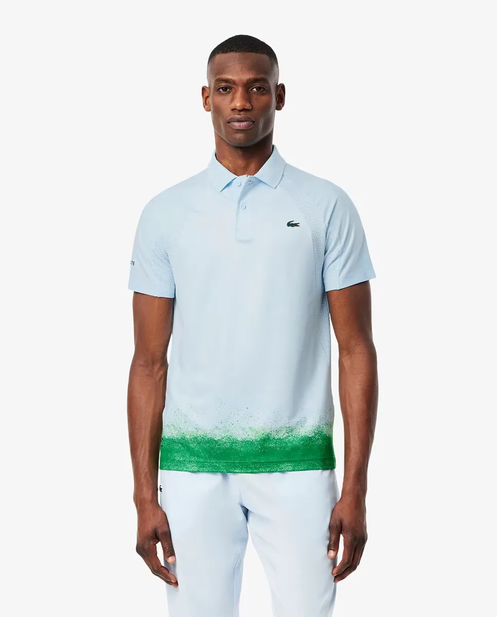

Мужская футболка Tennis x Daniil Medvedev Lacoste, светло-голубой