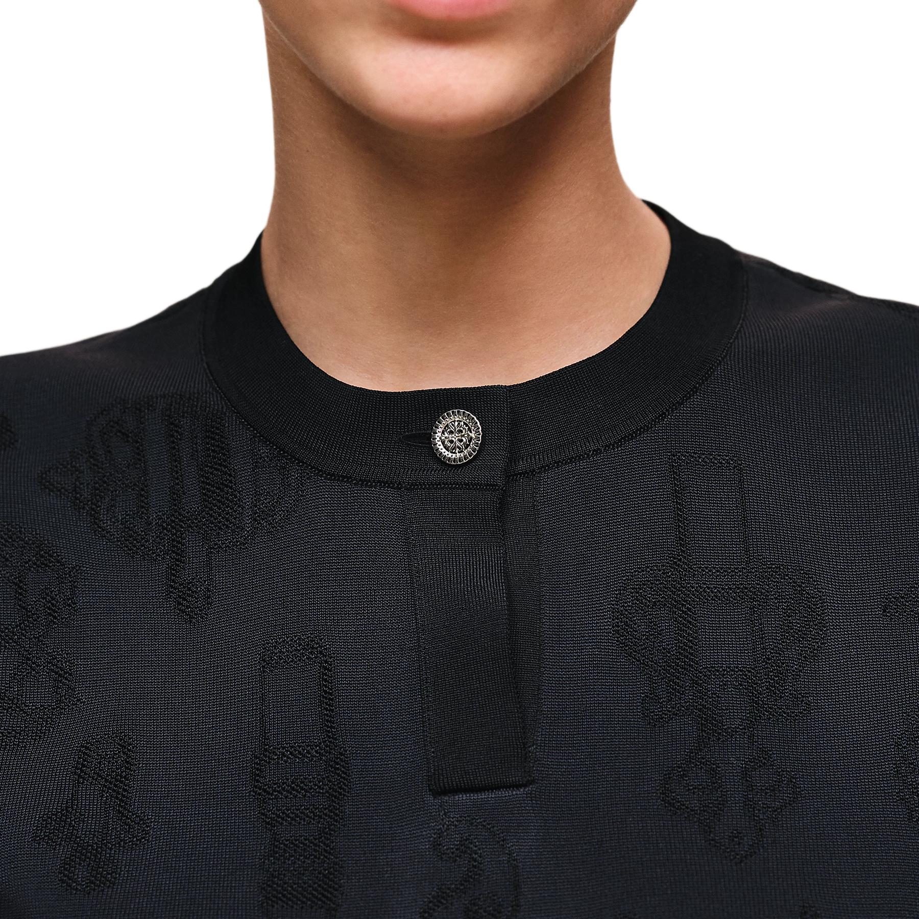 HERMES Футболка Women's Black Crew Neck — фото 4