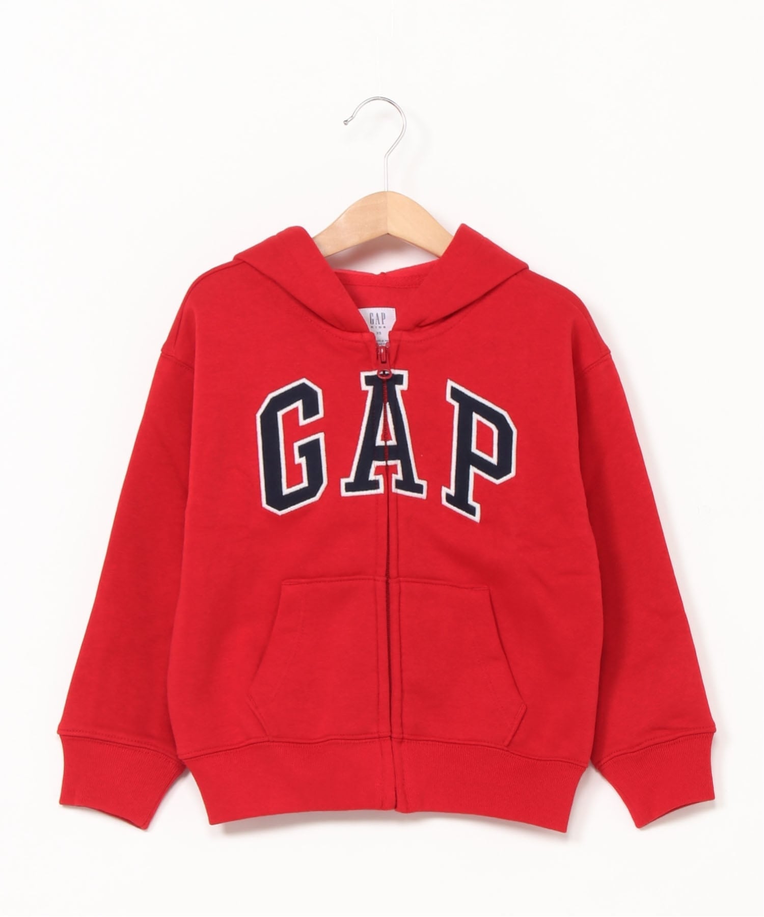 (K) Свободная толстовка на молнии с логотипом GAP (детская), MODERN_RED — фото 3