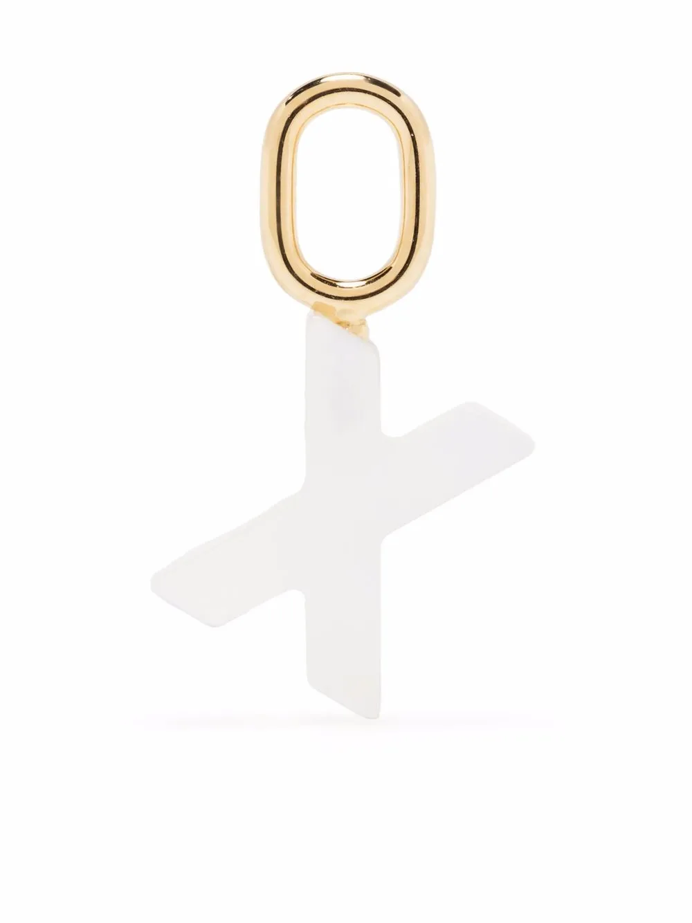 

Подвеска Lucid Letter X из позолоченного серебра Maria Black, белый