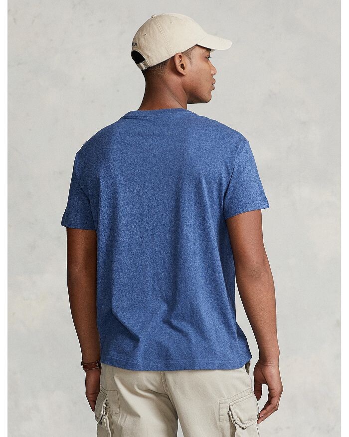 Футболка Polo Ralph Lauren классическая синяя — фото 3