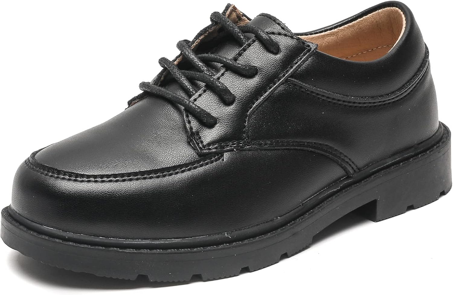 

Детские классические туфли-оксфорды на шнуровке для мальчиков и девочек DADAWEN, подходящие для свадьбы, церкви, школы, школьной формы (для малышей/детей постарше), черный