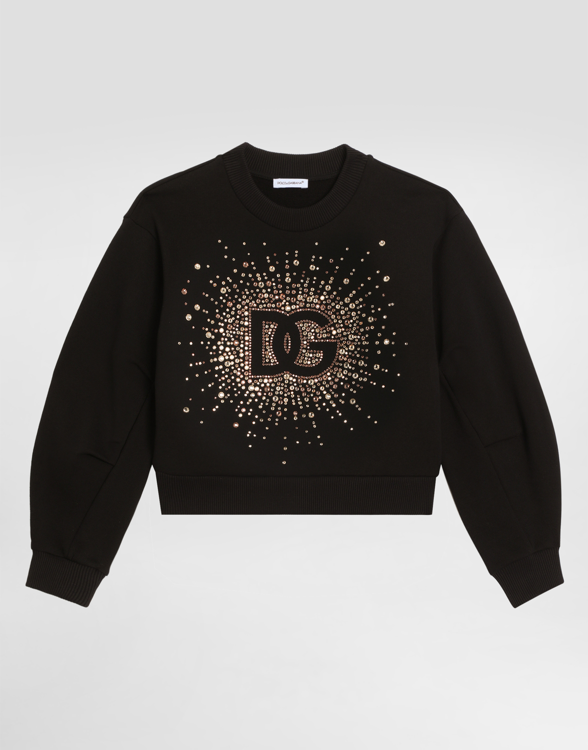 

Джерси-кофта с отделкой из страз Dolce & Gabbana, черный