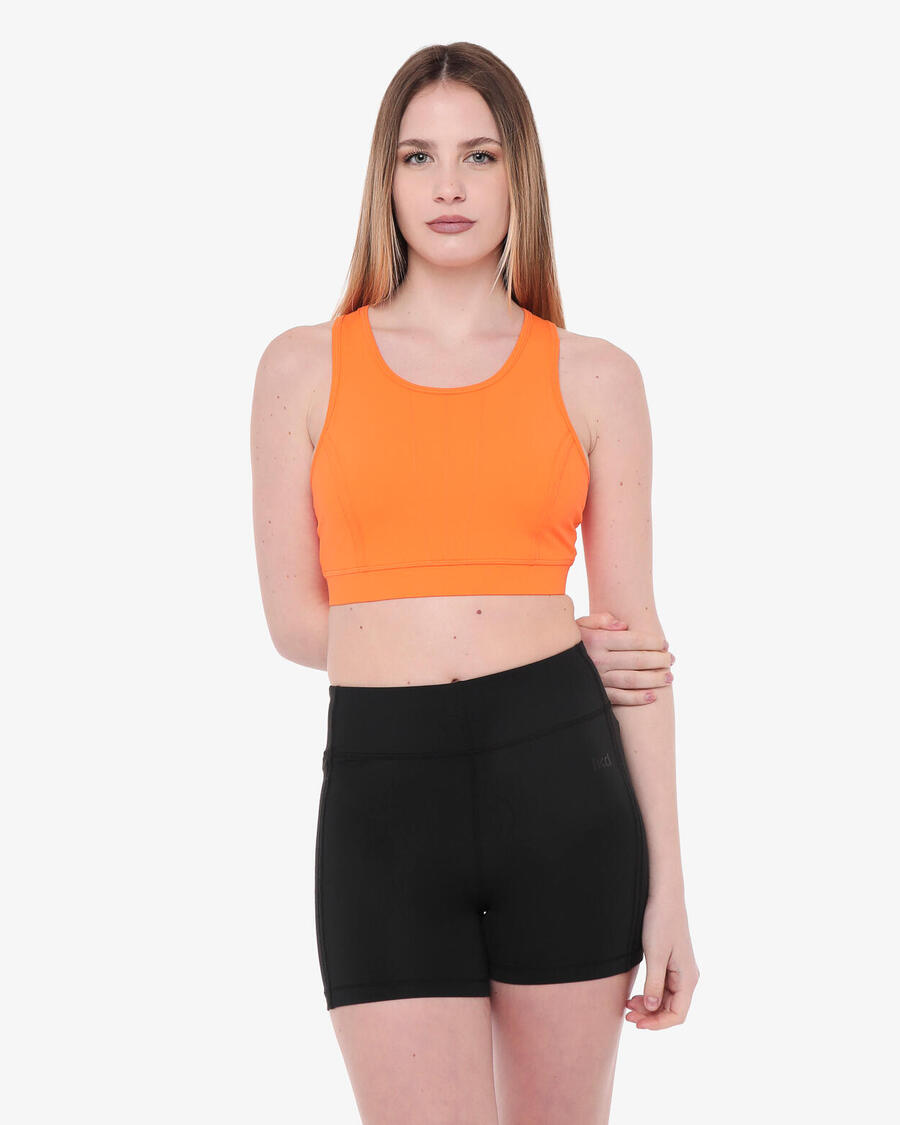 

JAKED оранжевая синтетическая майка для фитнеса для женщин